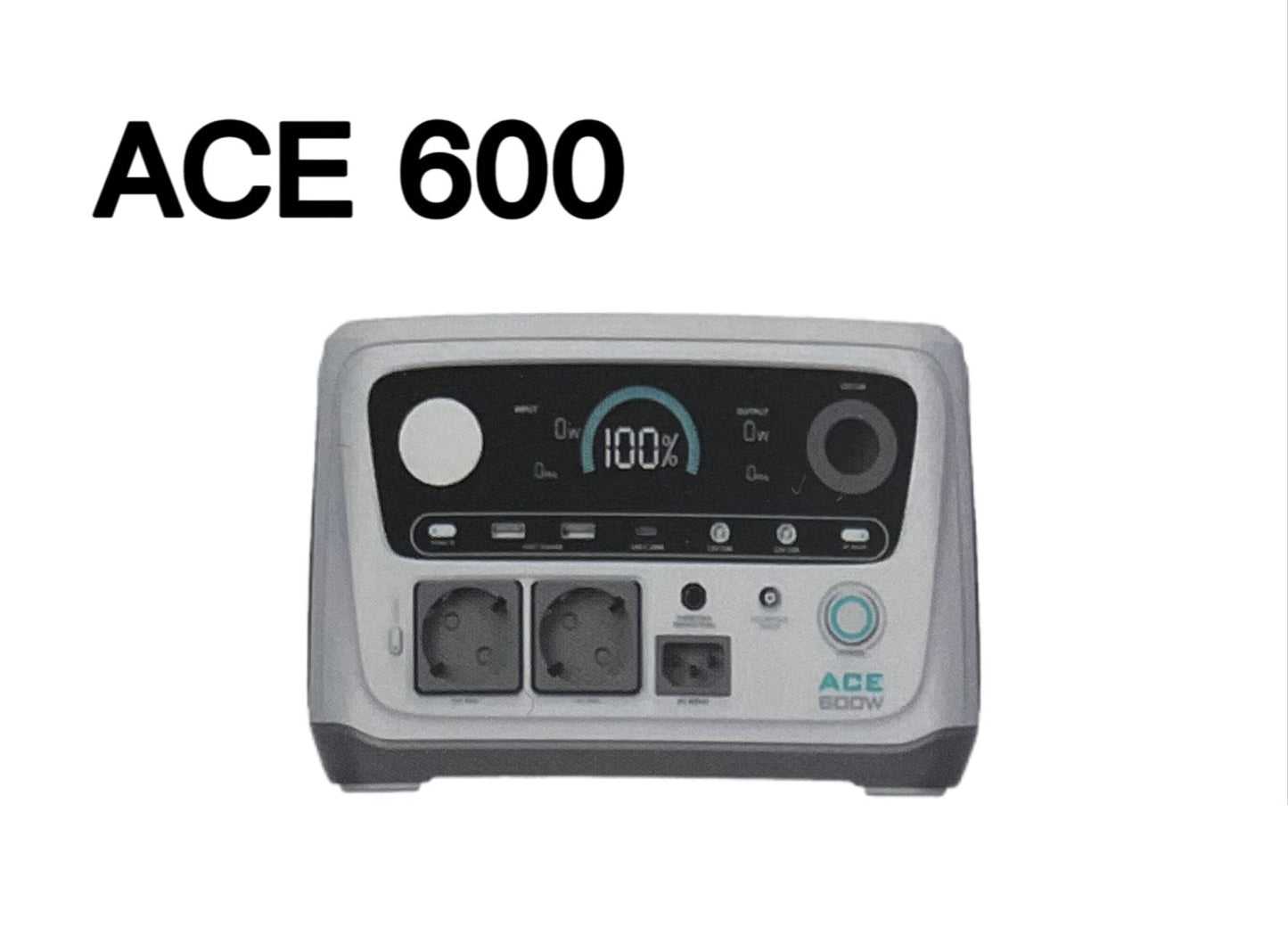 Outdoor mobile power supply ACE 600/1200/1800/2400/3600W high-power capacity self driving camping backup power supply