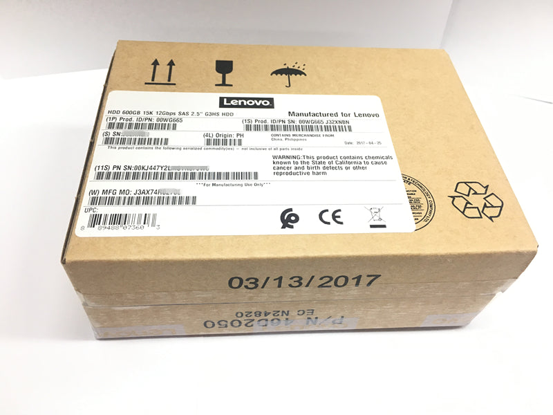 boxed 600GB 2.5 15K 12G 00WG665 00WG666 X3650M5 3850X6 hard disk