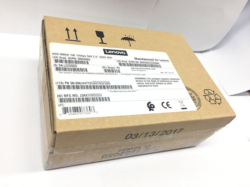 boxed 600GB 2.5 15K 12G 00WG665 00WG666 X3650M5 3850X6 hard disk