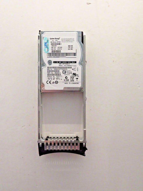 00Y2501 00Y2429 00Y5719 300G 10K SAS 2.5 V3500 V3700 hard disk