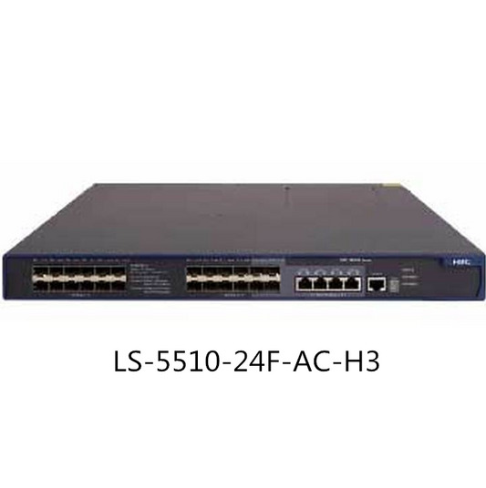 H3C S5510-24F-AC Ethernet Switch 24 Optical Ports Full Gigabit 4 Gigabit Electrical Ports Layer 3 Management Switch