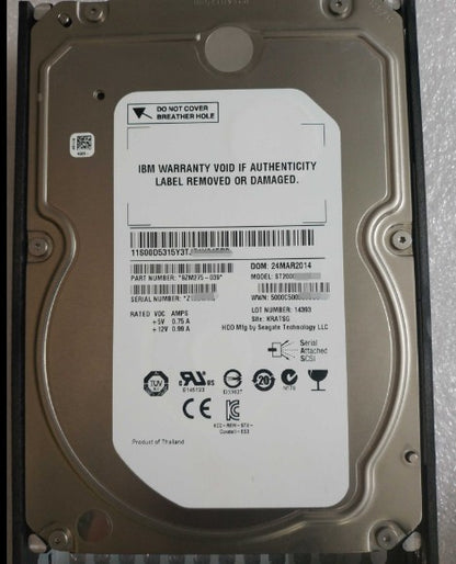 85Y5869 00NC513 2076-3302 2TB7.2K 3.5SAS V7000 GEN1hard disk