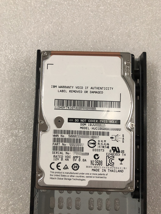 3546 V7000 85Y5864 00L4521 00Y2683 600G10K 2.5 hard disk