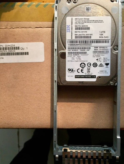 FC AC62 00Y5765 1.2TB 2.5" 10K 6G SAS V5000 Storage hard disk
