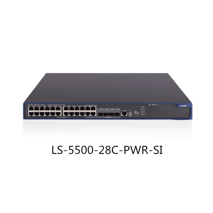 H3C S5500-28C-PWR-SI Ethernet Switch 24-port Full Gigabit POE Switch