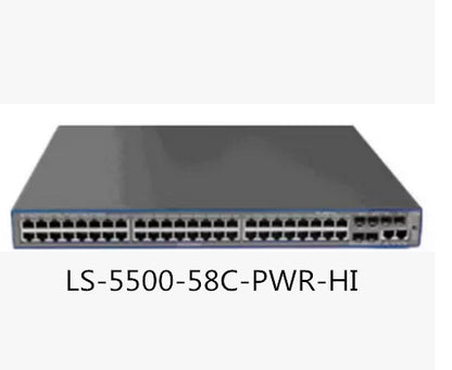 LS-S5500-58C-PWR-HI ethernet switch 48 port Gigabit POE power supply scalable switch