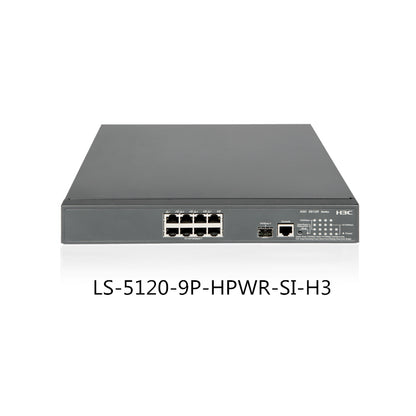 LS-S5120-9P-HPWR-SI-H3 Ethernet Switch H3C 8-port Gigabit Manageable Intelligent POE Switch