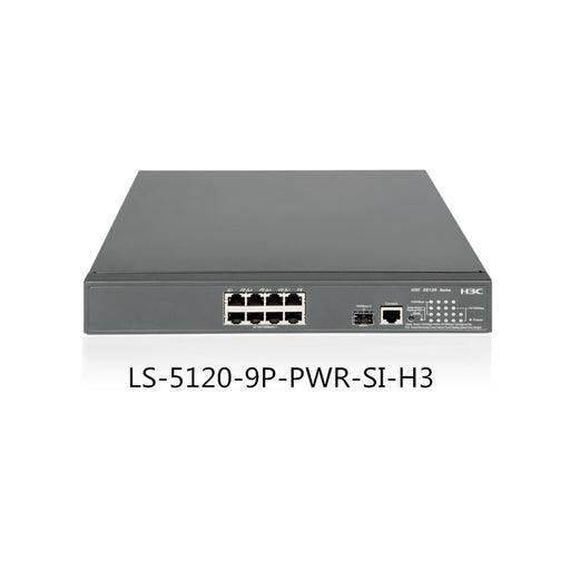 LS-S5120-9P-PWR-SI-H3 H3C 8-Port Gigabit POE Powered Ethernet Switch