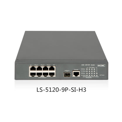 LS-S5120-9P-SI Ethernet Switch H3C 9-Port Gigabit Ethernet VLAN Traffic Intelligent Management Switch
