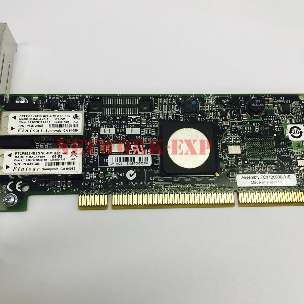 Used  10N8620 5759 4GB 2-Port PCI-X 2.0 DDR Dual Port FC Adapter