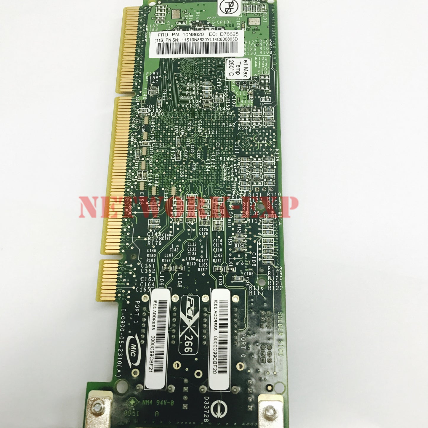 Used  10N8620 5759 4GB 2-Port PCI-X 2.0 DDR Dual Port FC Adapter