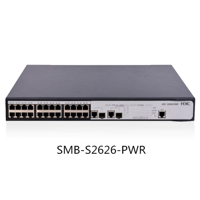 H3C SMB-S2626-PWR 24-port 100M intelligent POE power supply network management monitoring iron shell rack switch